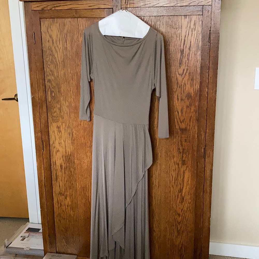 Boutique long scoop neck ballerina type dress